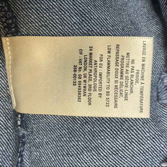 Maeve - Frayed Edge Denim Top - Medium - Picture 9 of 10